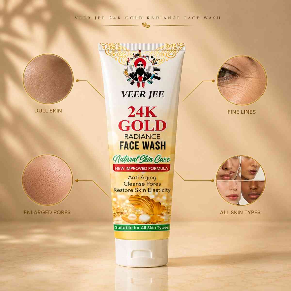 Veer Jee 24k Gold face Wash