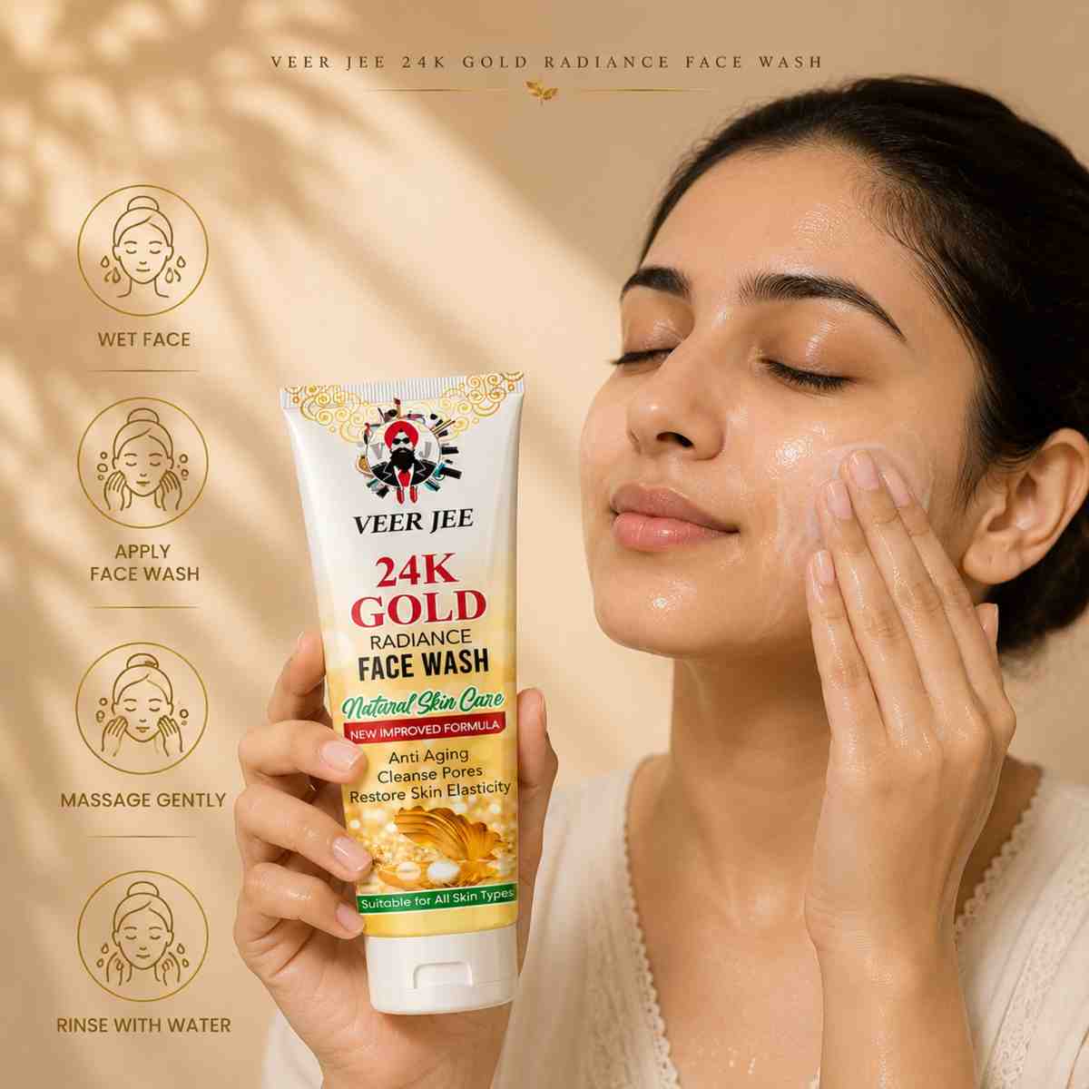 Veer Jee 24k Gold face Wash