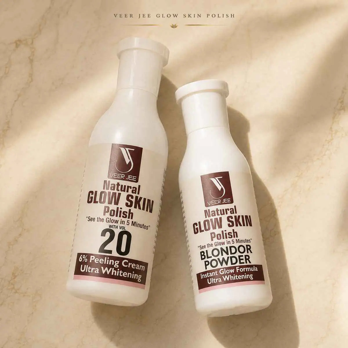 Veer Jee Natural Glow Skin Polish – 2-step exfoliating peel and polish treatment