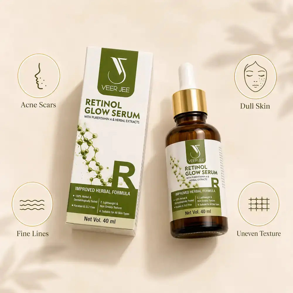 Veer Jee Retinol Glow Serum – lightweight Retinol serum for smoother, brighter skin