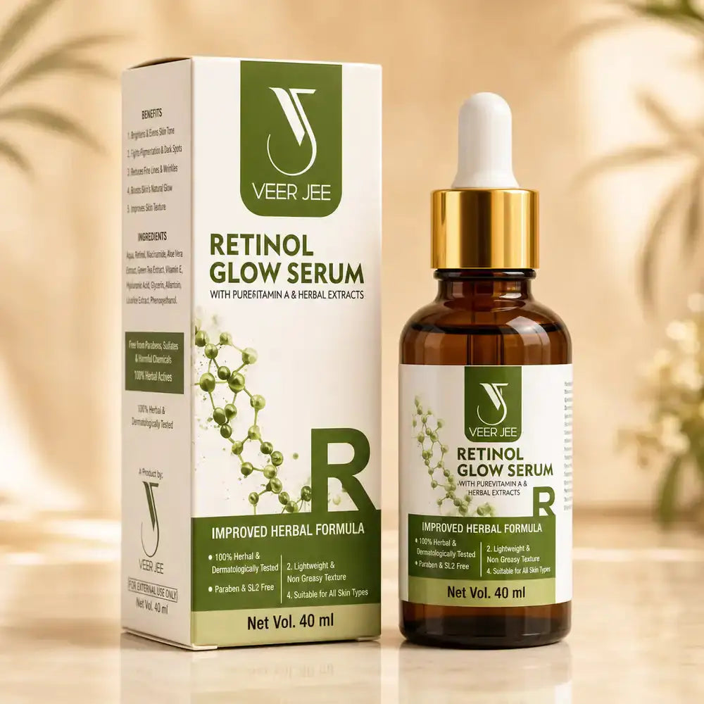 Veer Jee Retinol Glow Serum – lightweight Retinol serum for smoother, brighter skin