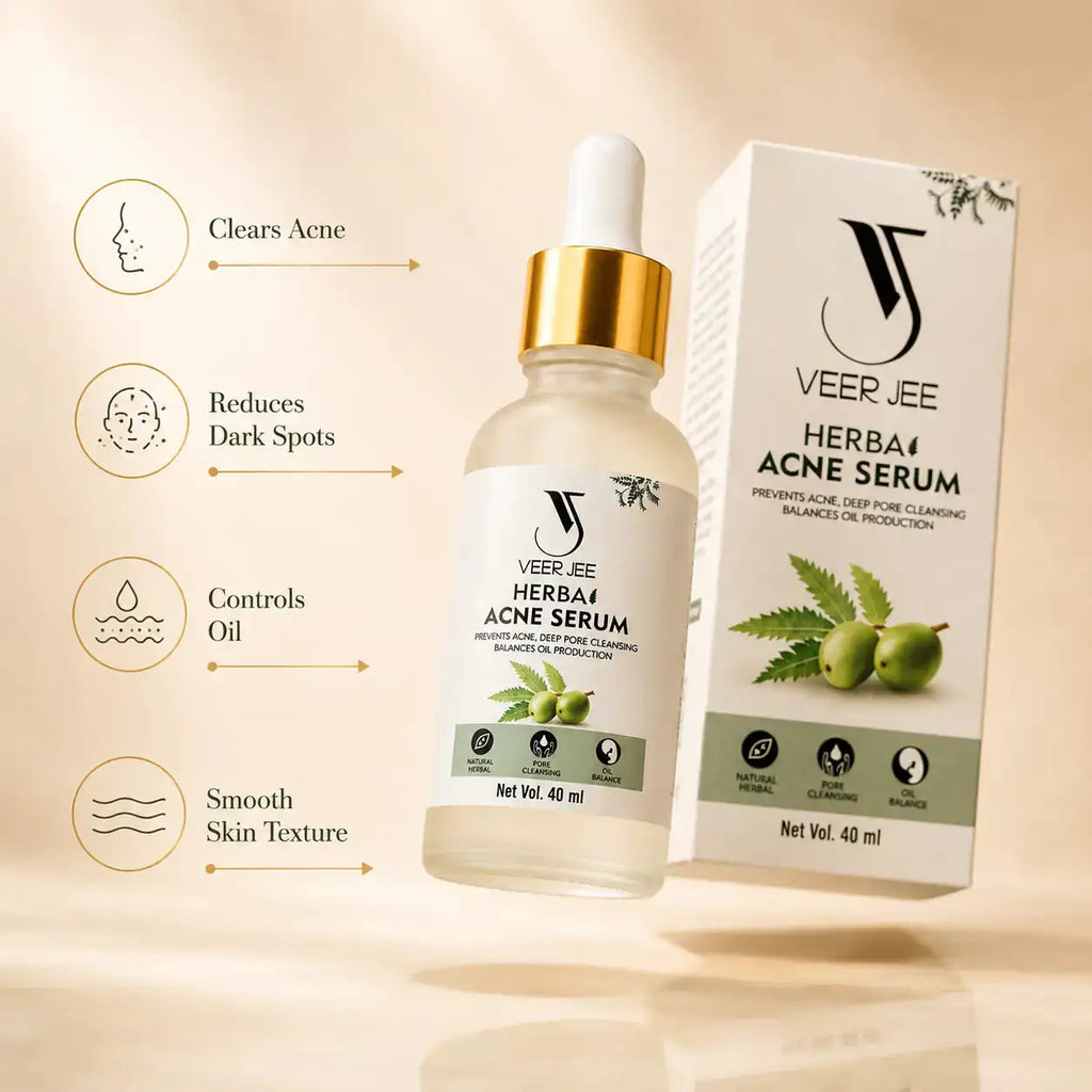 Veer Jee Herbal Acne Serum – lightweight herbal serum for oily and acne-prone skin