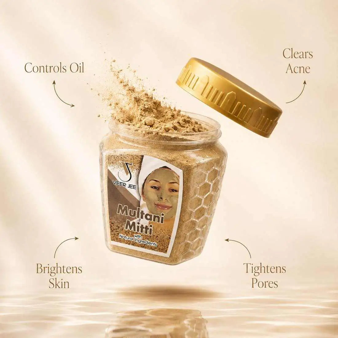 Veer Jee Multani Mitti – natural clay powder face mask for deep cleansing