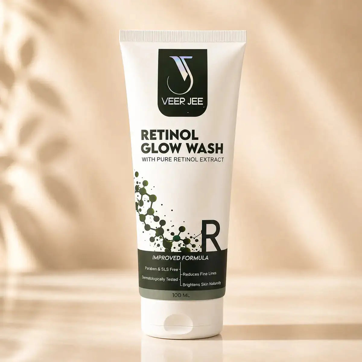 Veer Jee Retinol Glow Face Wash – gentle daily cleanser with Retinol and herbal extracts
