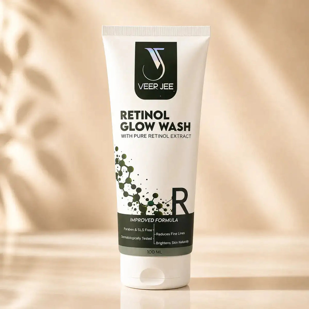 Veer Jee Retinol Glow Face Wash – gentle daily cleanser with Retinol and herbal extracts