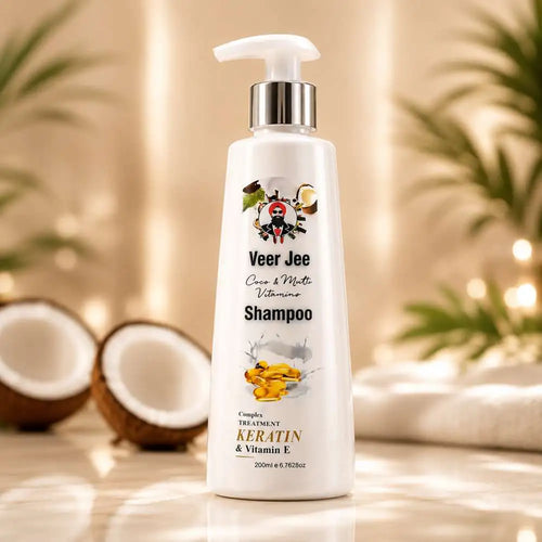 Veer Jee Coco & Multi Vitamins Shampoo – herbal shampoo with coconut and vitamins