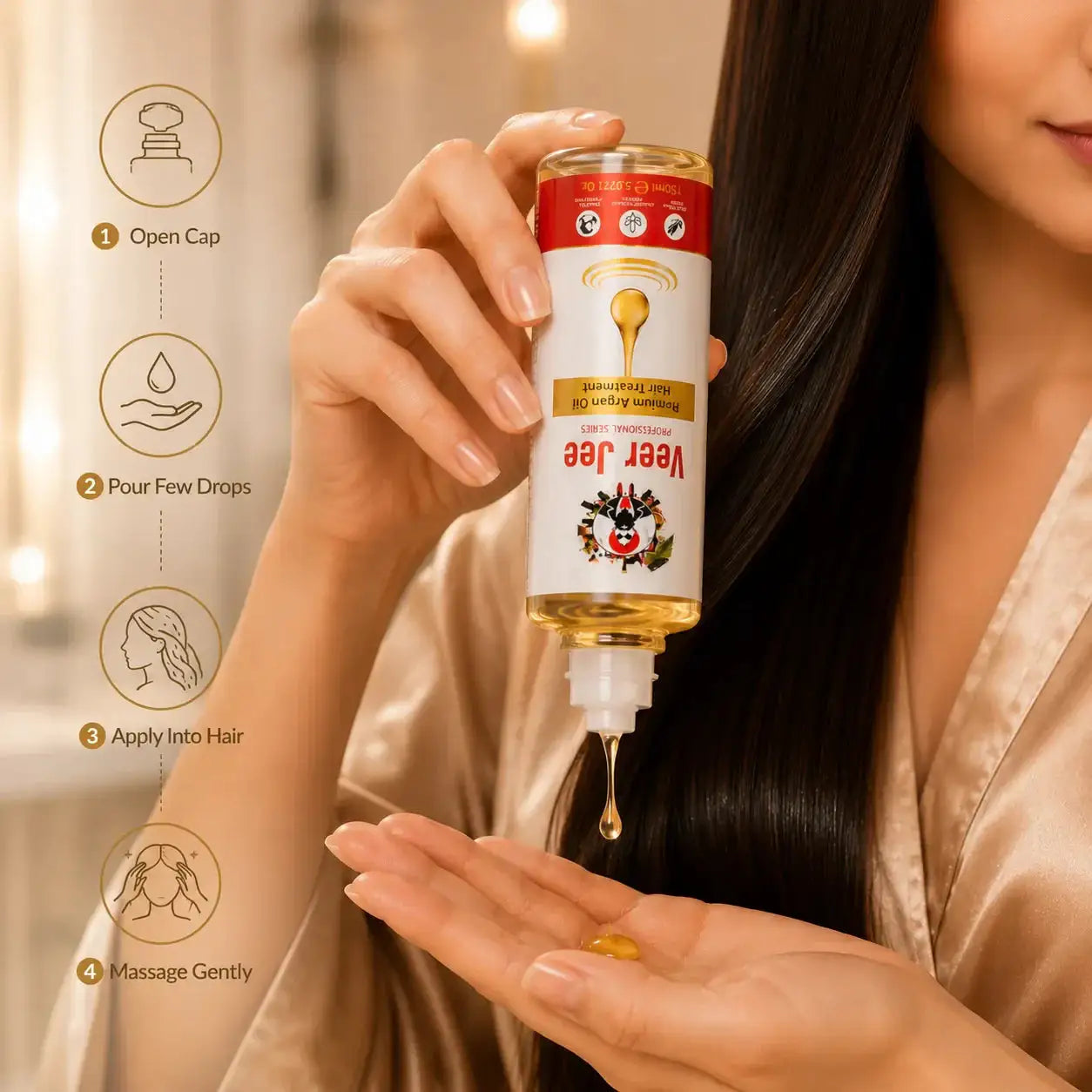Veer Jee Herbal Hair Oil – nourishing herbal oil for scalp and hair roots