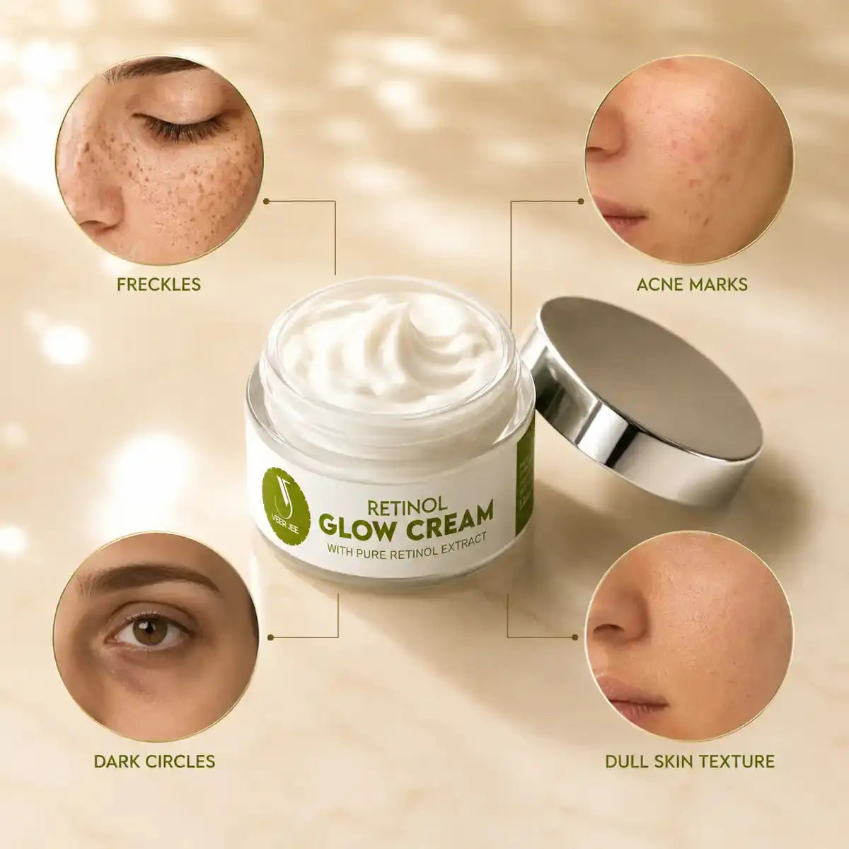 Veer Jee Retinol Glow Cream – nourishing Retinol night cream for glowing skin