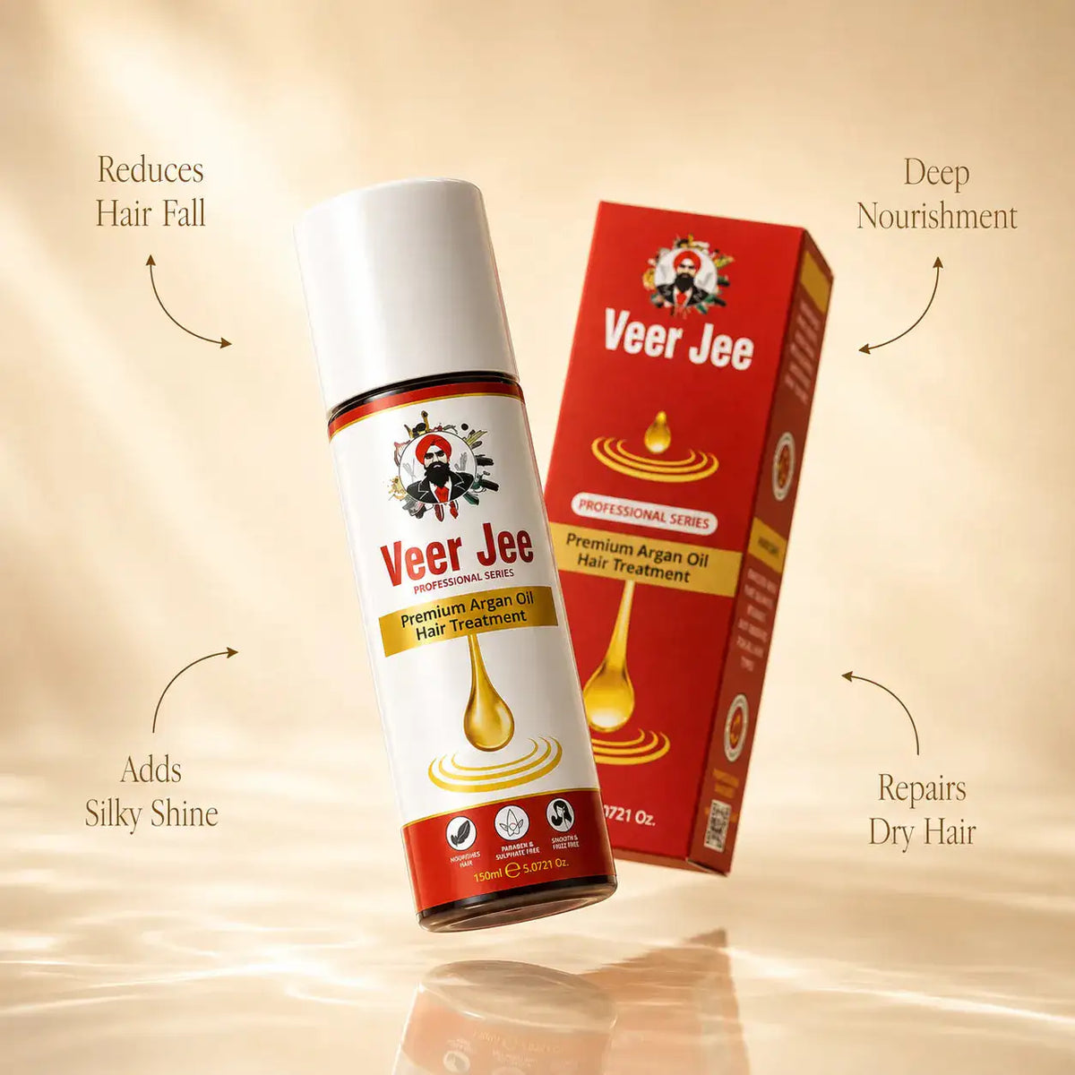 Veer Jee Herbal Hair Oil – nourishing herbal oil for scalp and hair roots