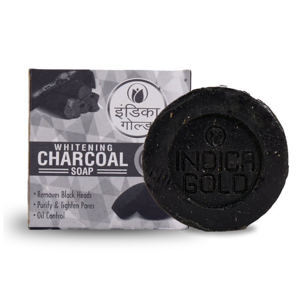 Indica Gold Whitening Charcoal Soap (Complexion Care)