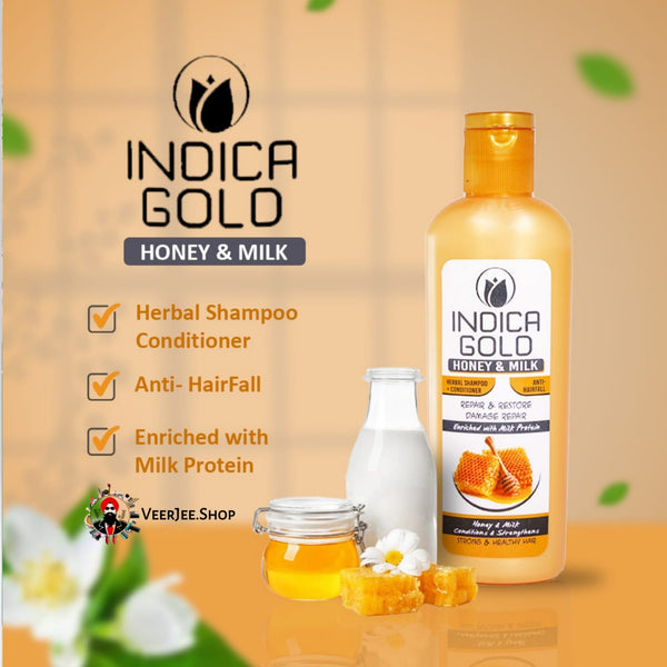 Indica Gold Honey & Milk Shampoo 100ml