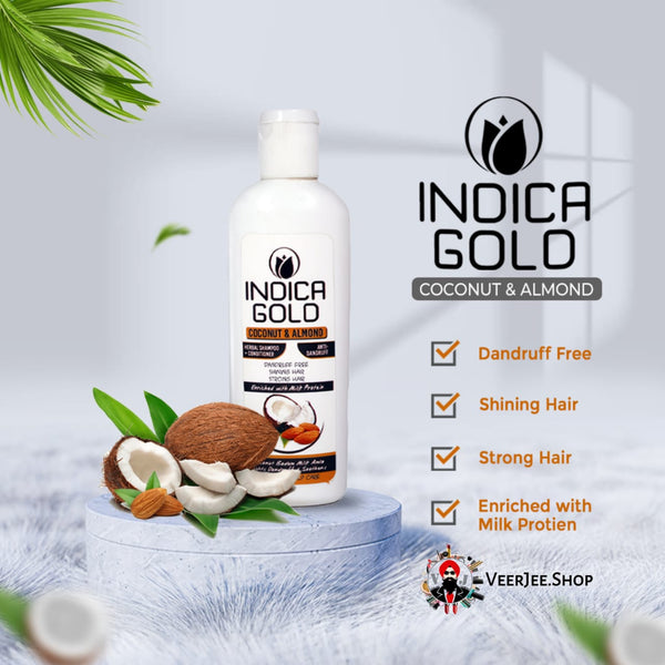 Indica Gold Coconut & Almonds Shampoo 100ml
